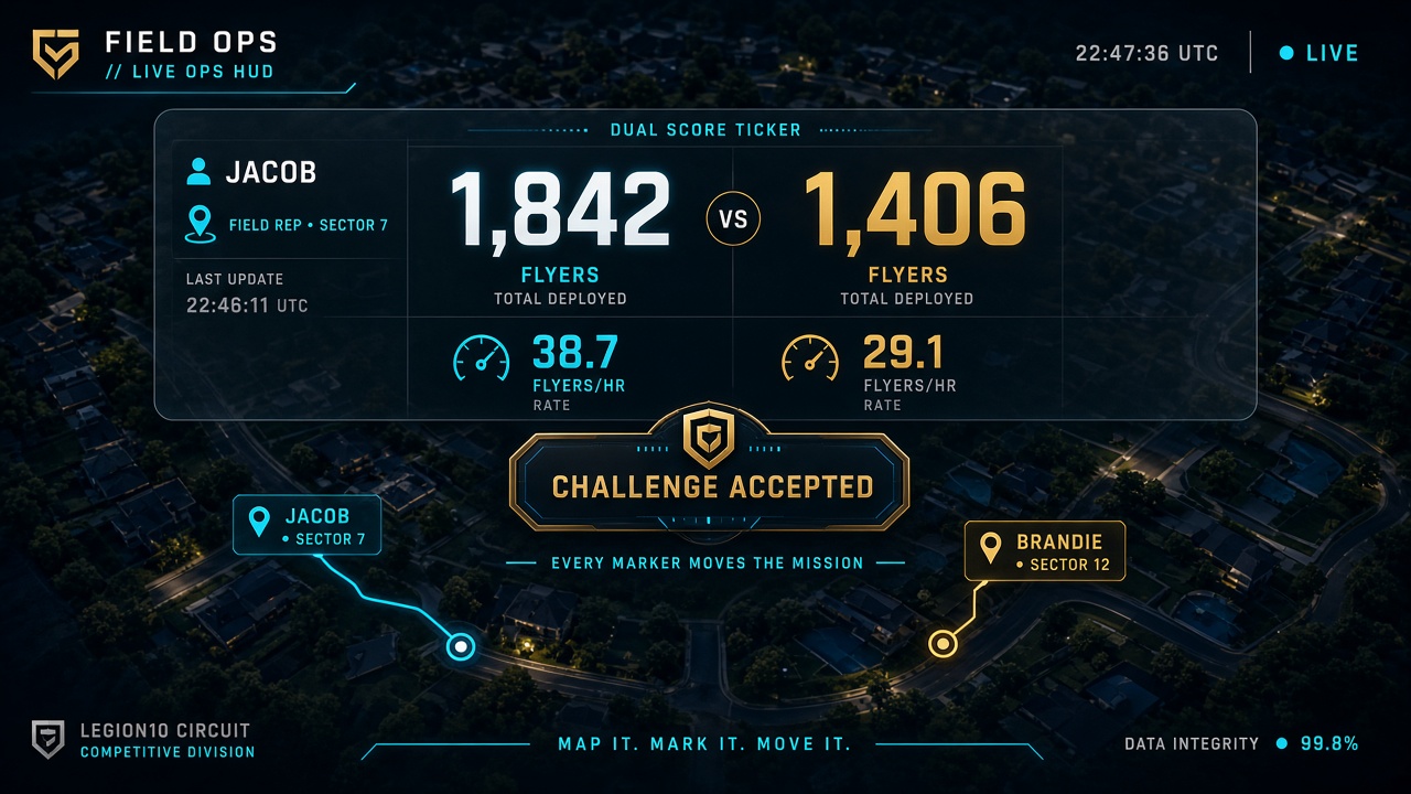 RACE THE CREW — dual flyers/hr race ticker HUD